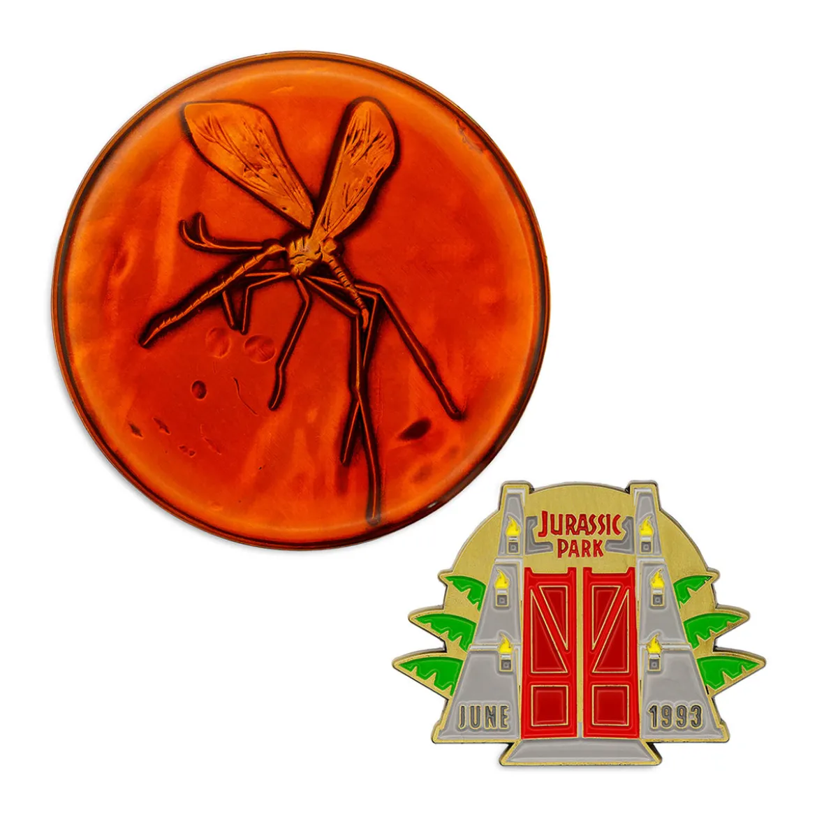 Jurassic Park - Medaillon und Pin Geschenkbox limitiert