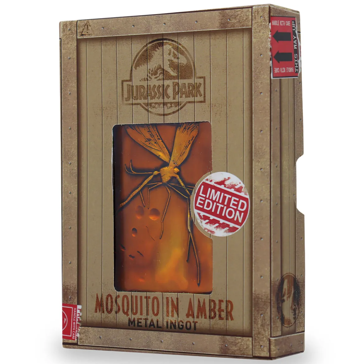 Jurassic Park - Moskito in Amber Metallbarren Replik limitiert