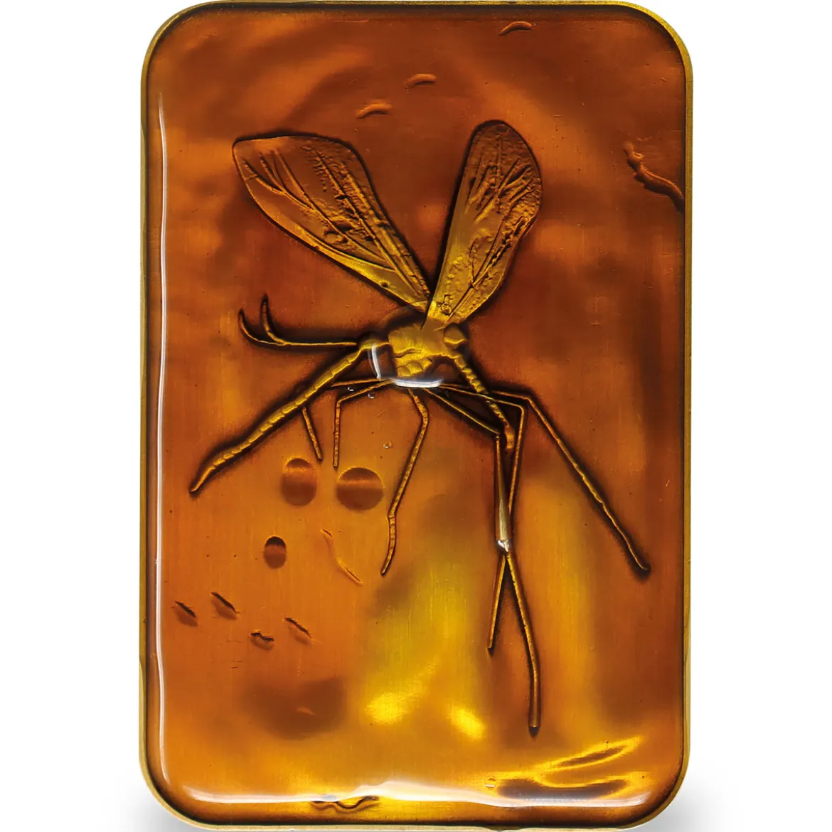 Jurassic Park - Moskito in Amber Metallbarren Replik limitiert