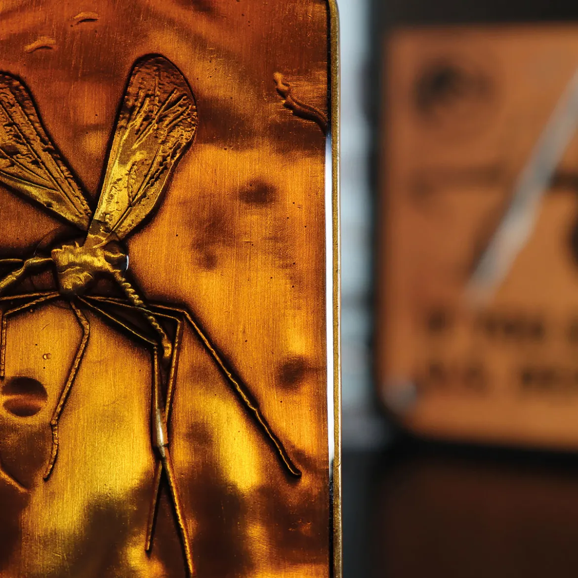Jurassic Park - Moskito in Amber Metallbarren Replik limitiert