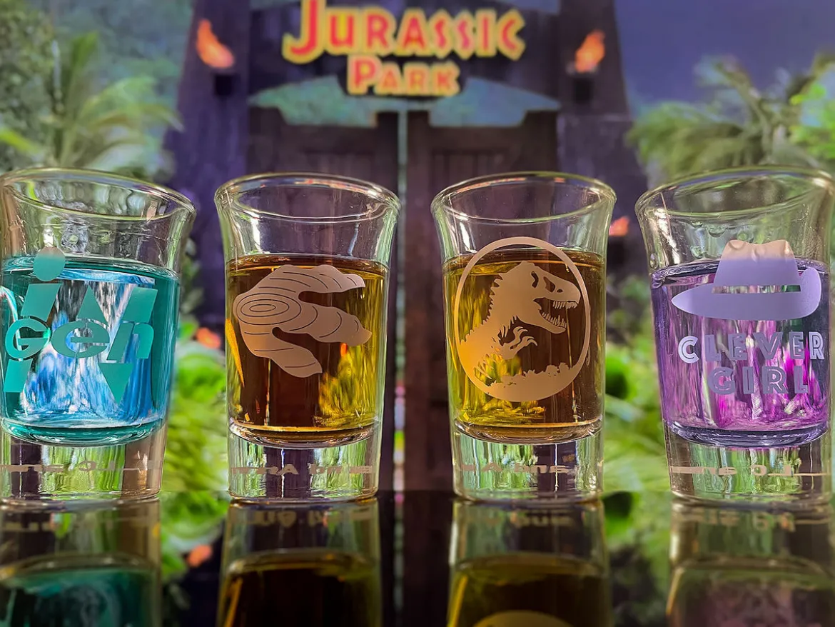 Jurassic Park Shots Gläserset
