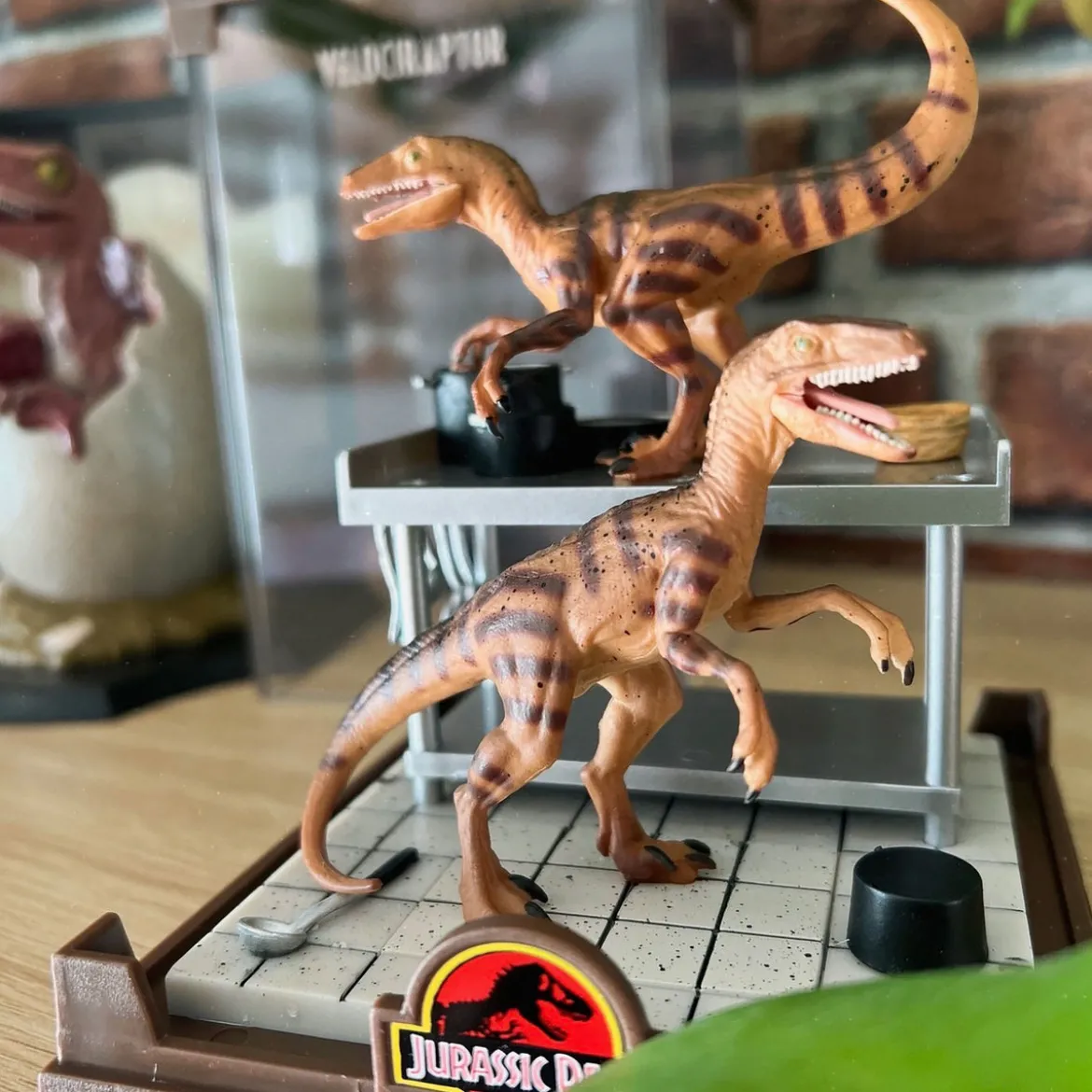 Jurassic Park - Velociraptor Figurenset
