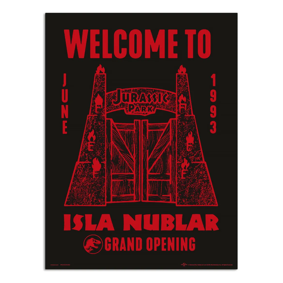 Jurassic Park - Welcome to Isla Nublar Wandbild