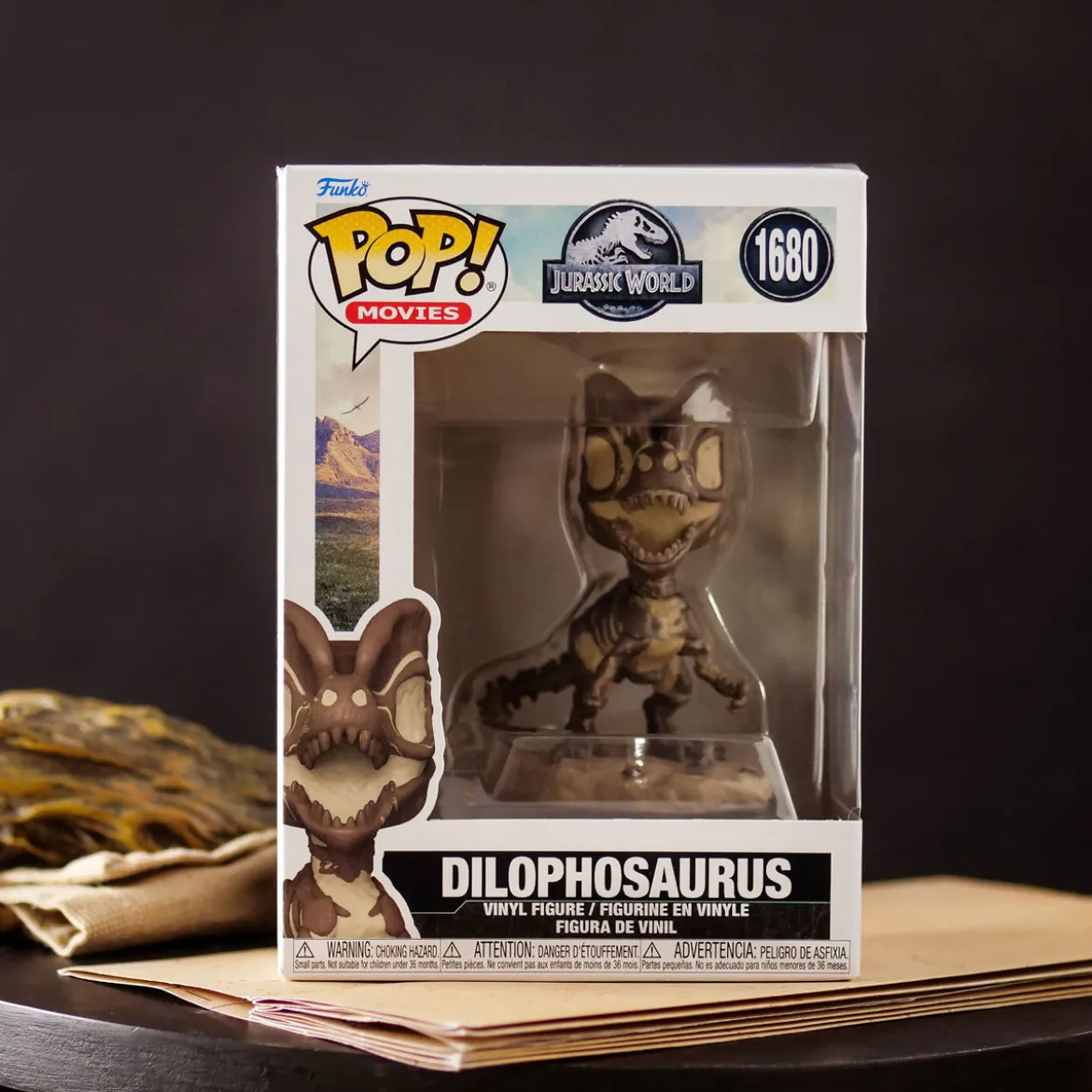 Jurassic World - Fossil Dilophosaurus Funko Pop Figur