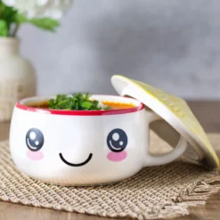 Kawaii Tasse mit Deckel für Anime Fans