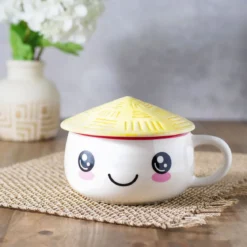 Kawaii Tasse mit Deckel für Anime Fans