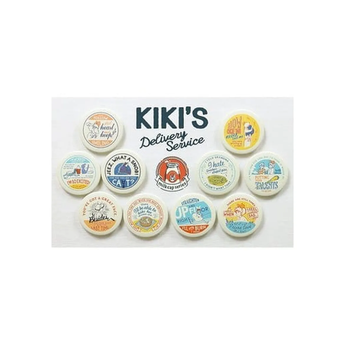 Kikis kleiner Lieferservice Ansteck-Buttons Vintage 6 cm Blind Box Sortiment (10)