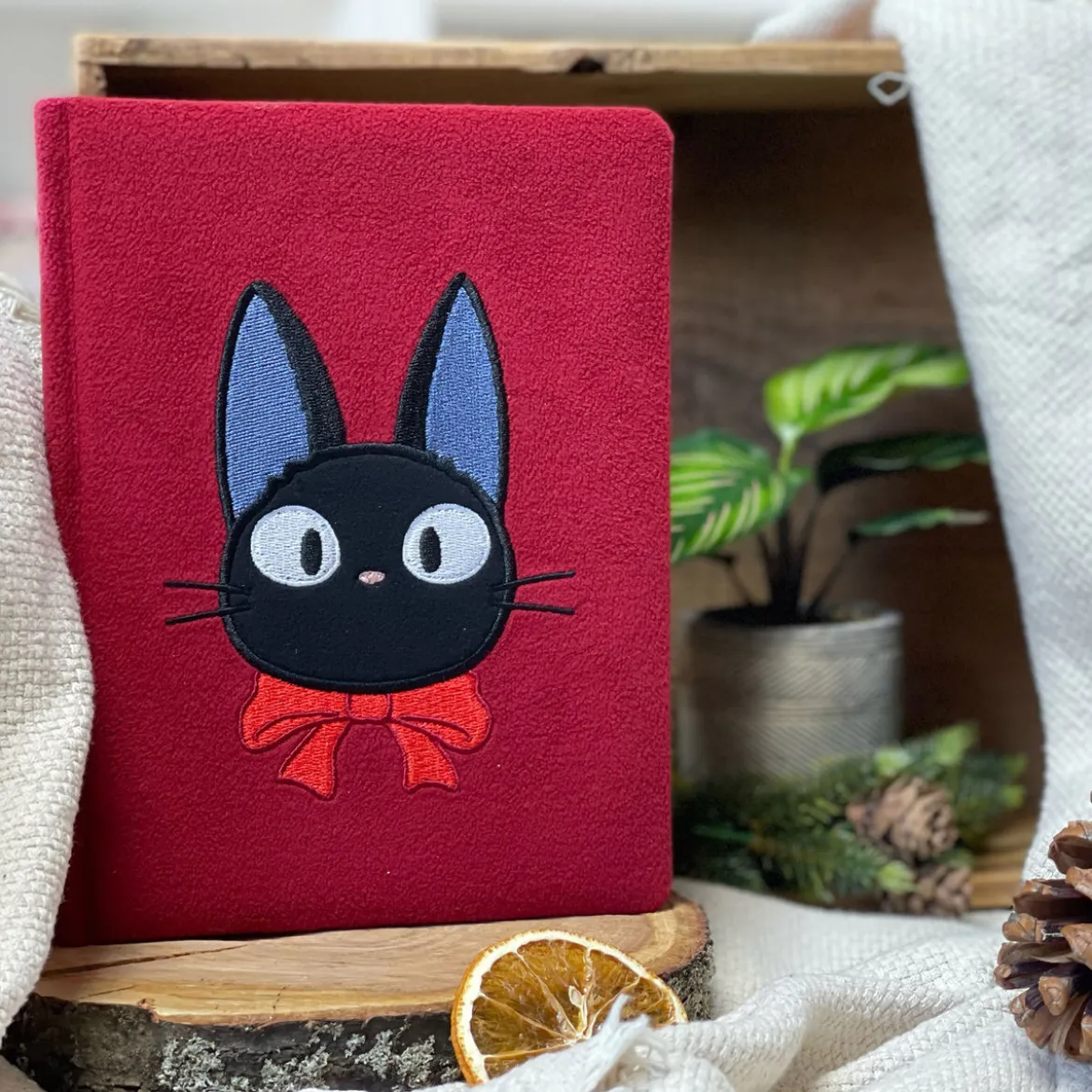 Kikis kleiner Lieferservice - Jiji Plüsch Notizbuch A5