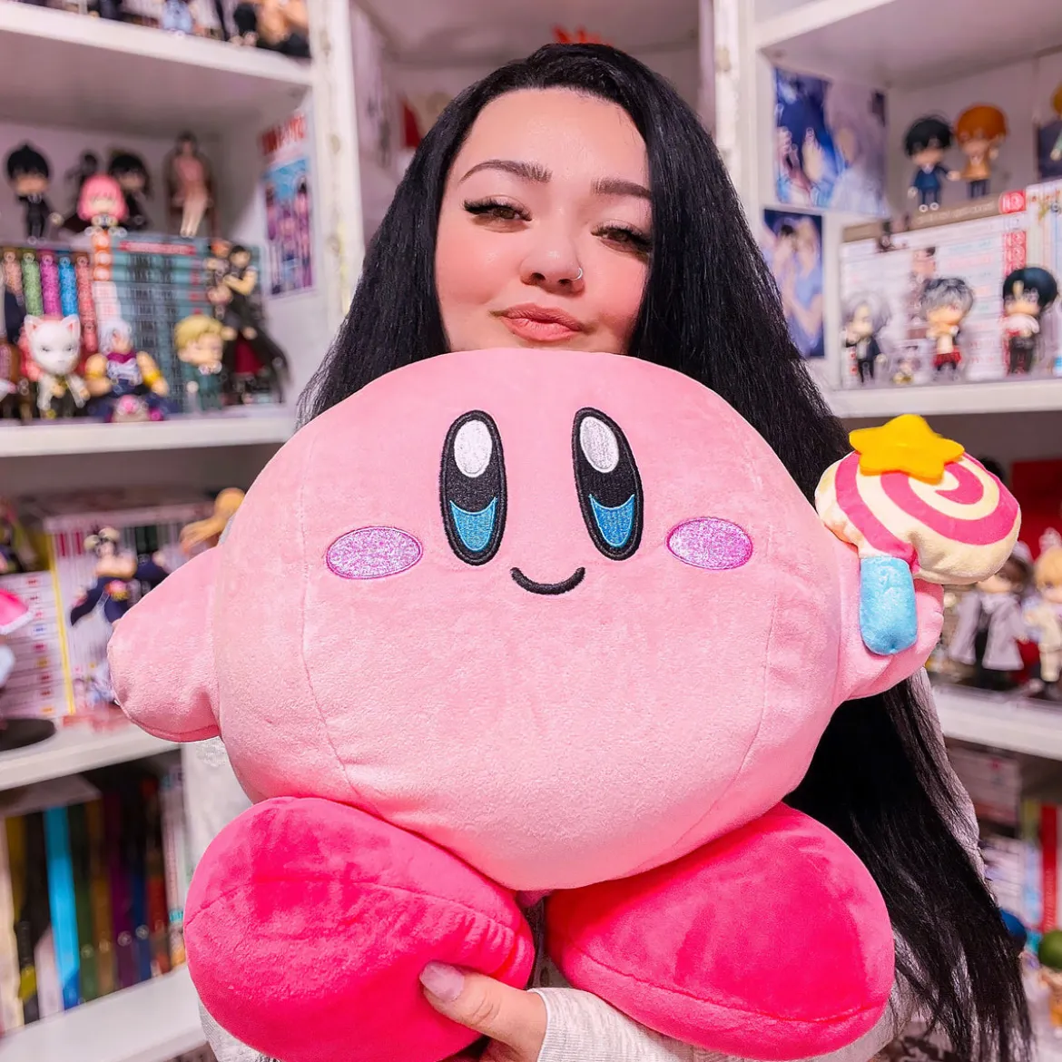 Kirby mit Zauberstab - Mocchi-Mocchi Plüsch Figur