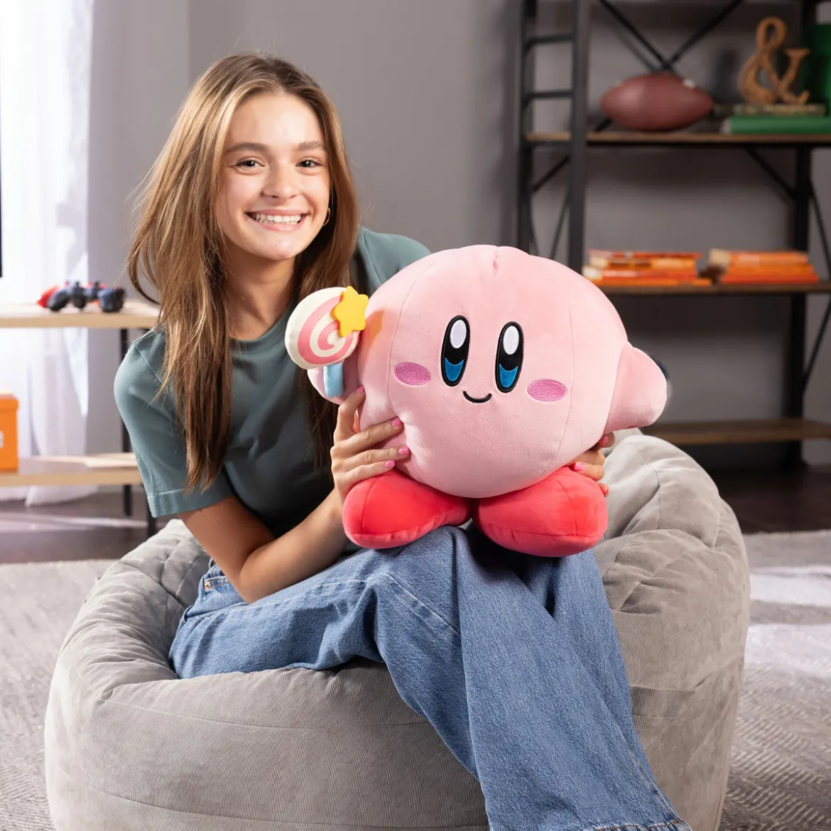 Kirby mit Zauberstab - Mocchi-Mocchi Plüsch Figur
