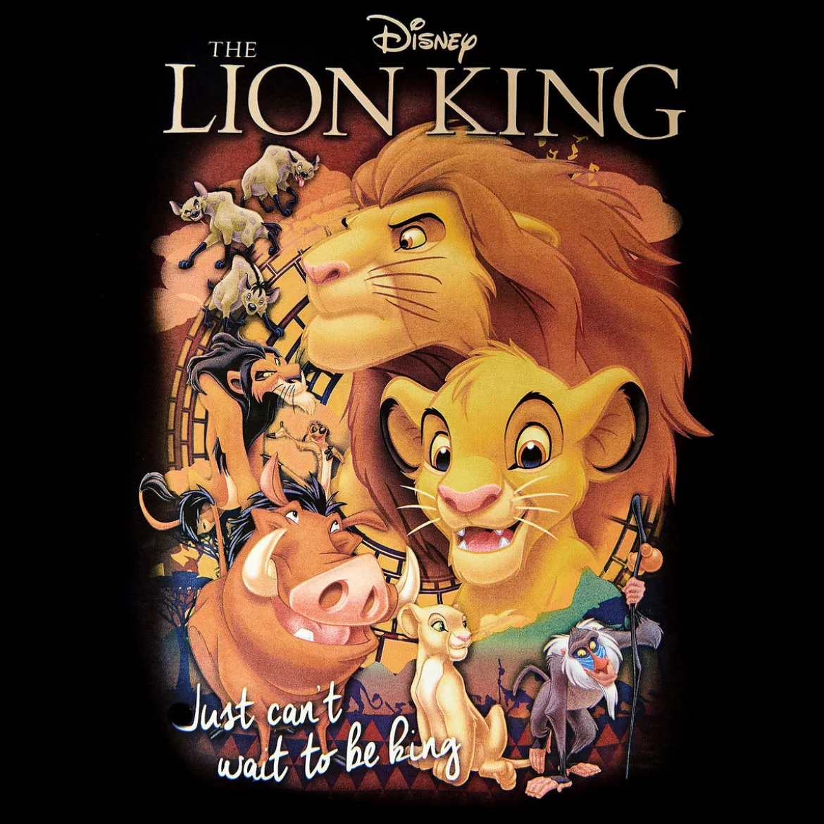 König der Löwen - Poster T-Shirt schwarz