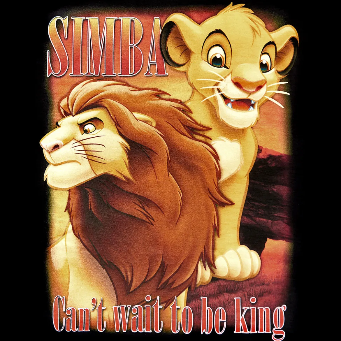 König der Löwen - Simba Next King T-Shirt schwarz