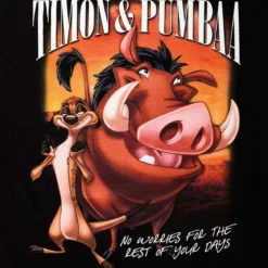 König der Löwen - Timon & Pumbaa T-Shirt schwarz