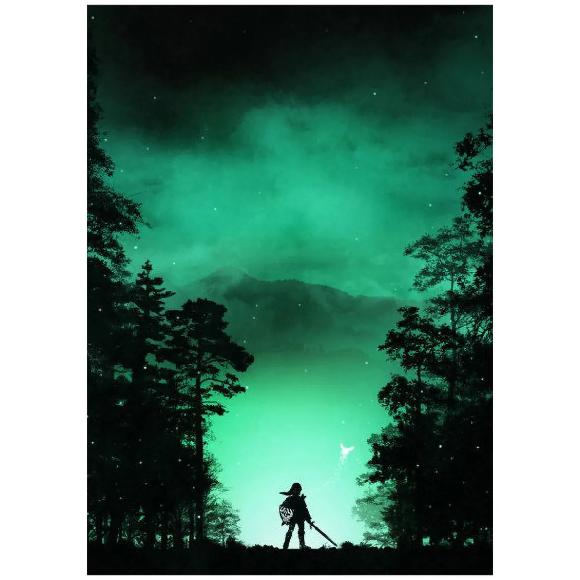 Kokiri Wald Metall Poster für Zelda Fans