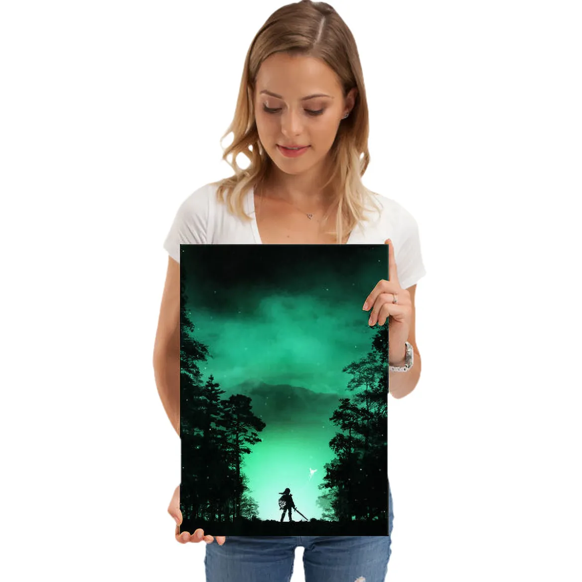 Kokiri Wald Metall Poster für Zelda Fans