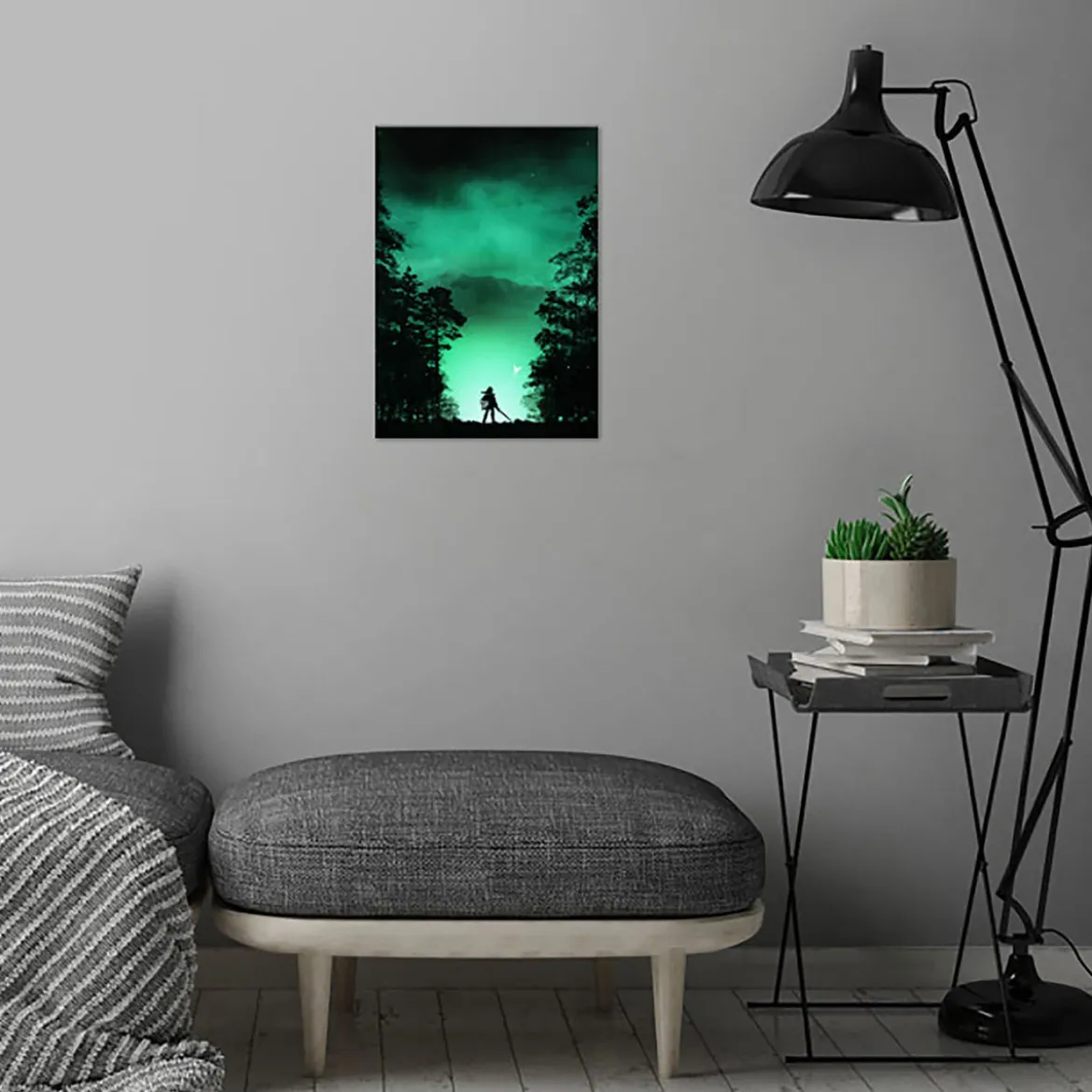 Kokiri Wald Metall Poster für Zelda Fans