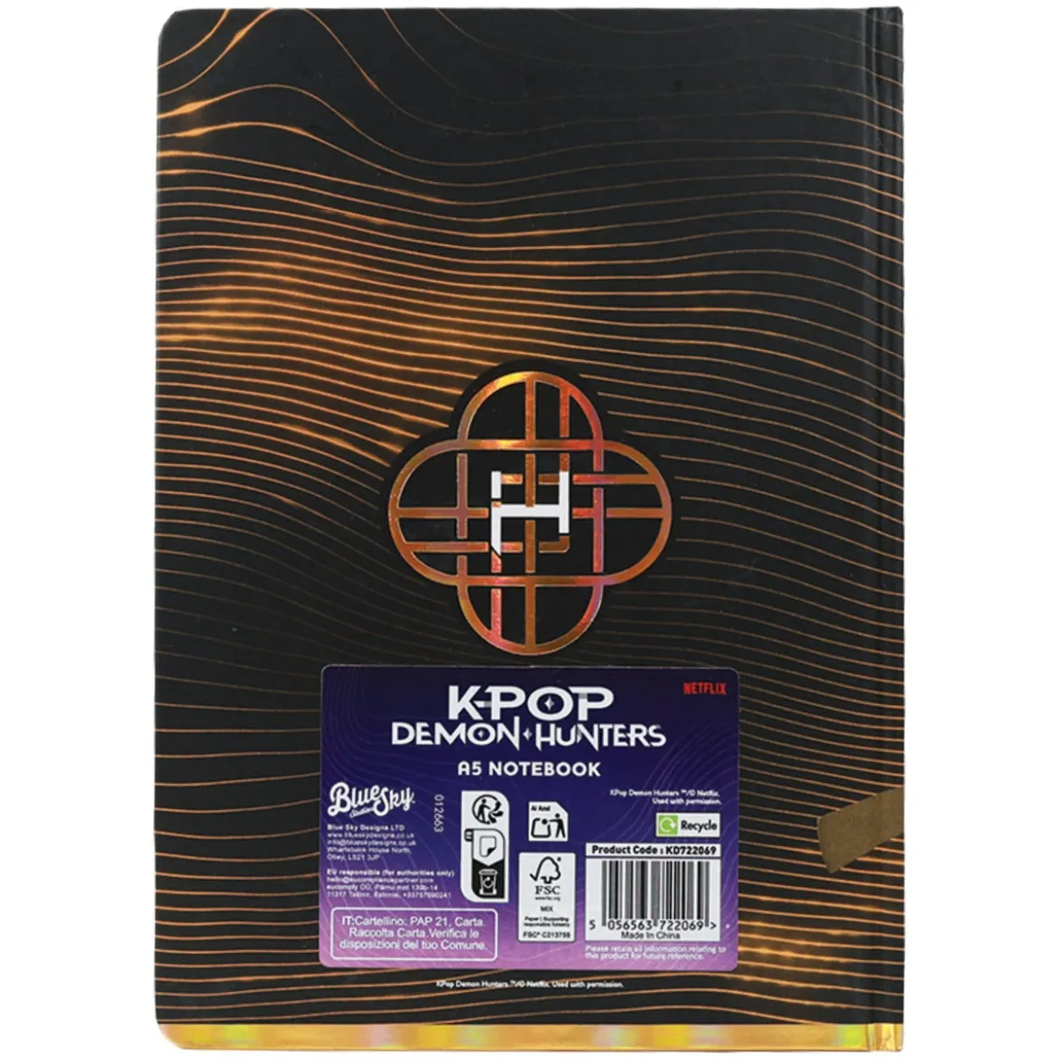KPop Demon Hunters A5 Notizbuch Golden