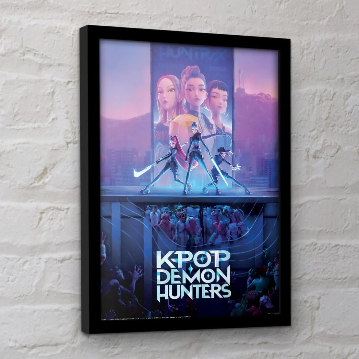 KPop Demon Hunters Collector Print Poster im Rahmen Movie