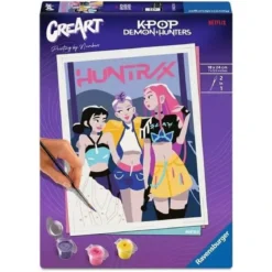 KPop Demon Hunters CreArt Malen nach Zahlen Malset Huntrix