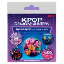 KPop Demon Hunters - Huntrix Button 5er Set