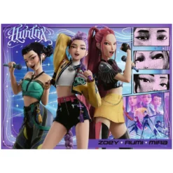 KPop Demon Hunters Kinderpuzzle Happy fans, happy Honmoon! (100 Teile XXL)
