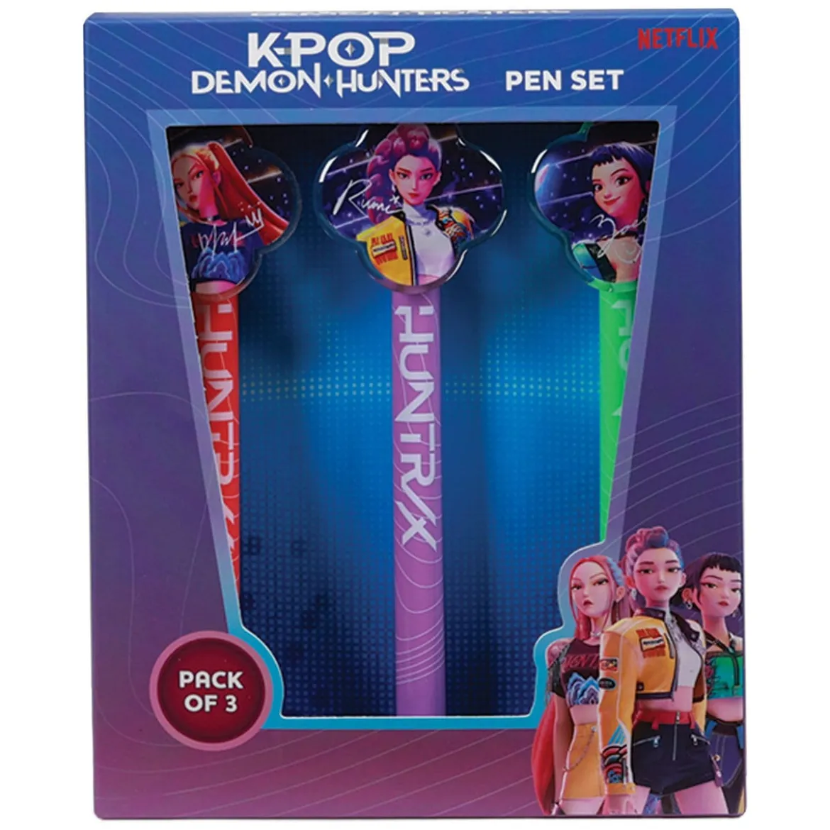 KPop Demon Hunters Kugelschreiber 3er-Pack