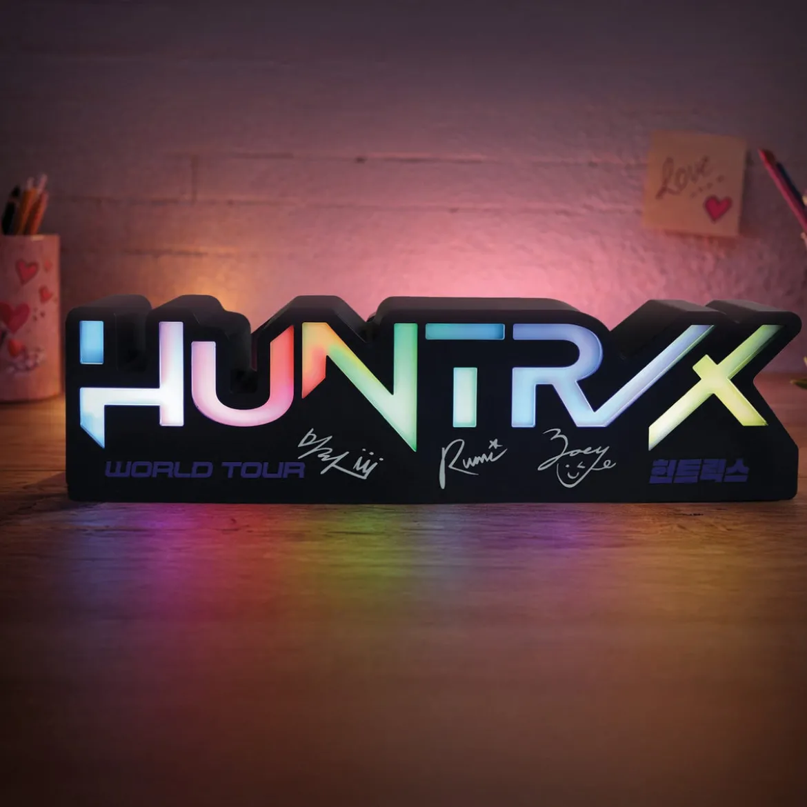 KPop Demon Hunters Lampe Huntr/x Logo