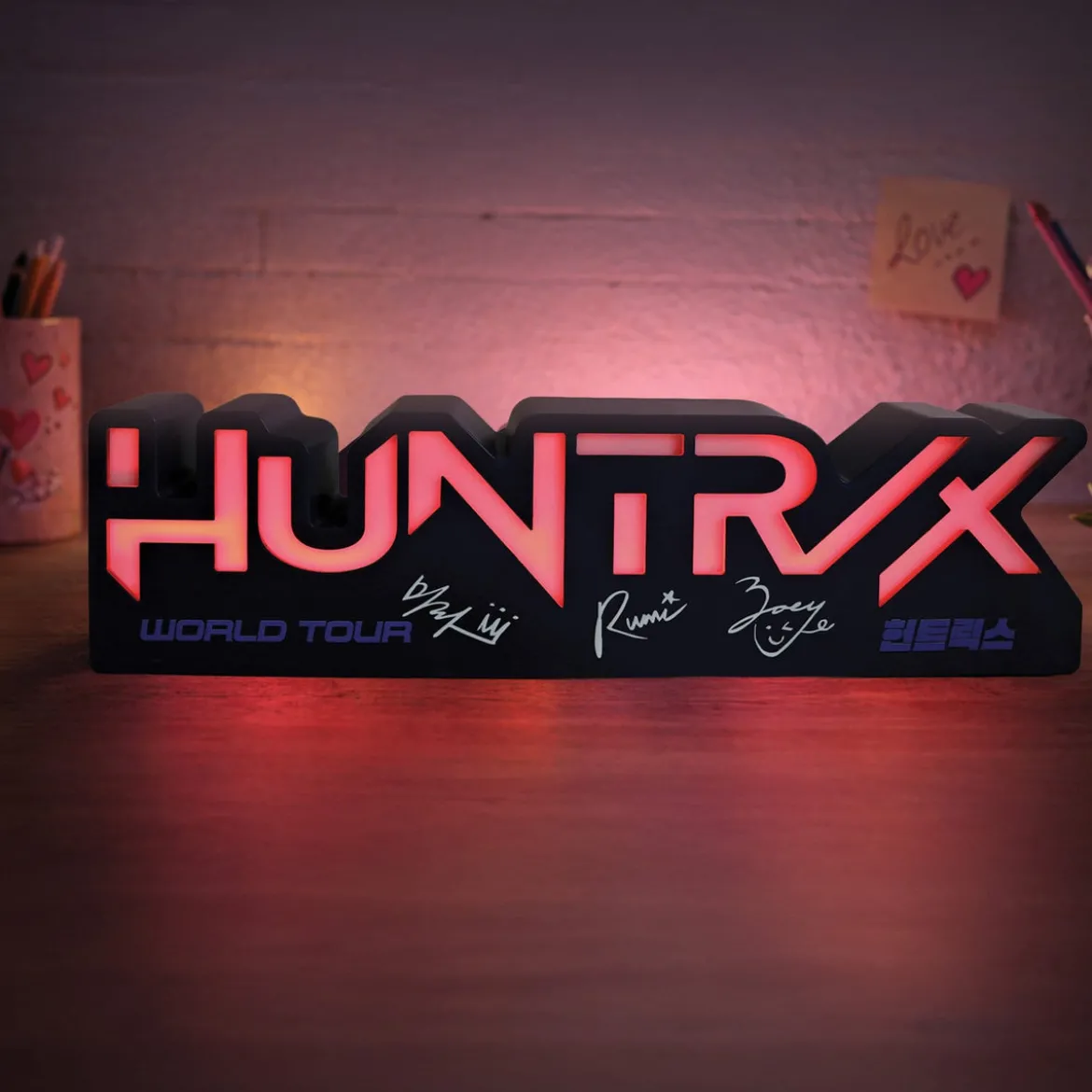 KPop Demon Hunters Lampe Huntr/x Logo