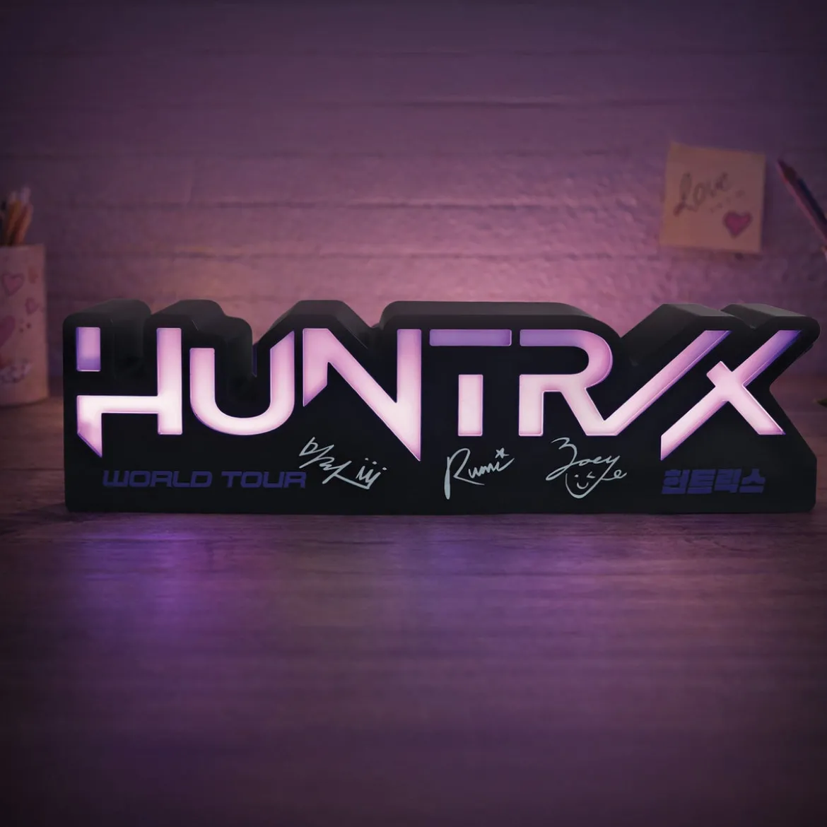 KPop Demon Hunters Lampe Huntr/x Logo