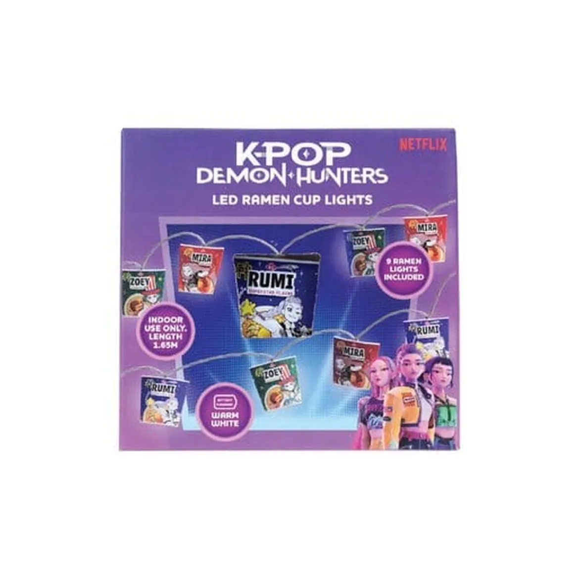 KPop Demon Hunters Lichterkette Ramen