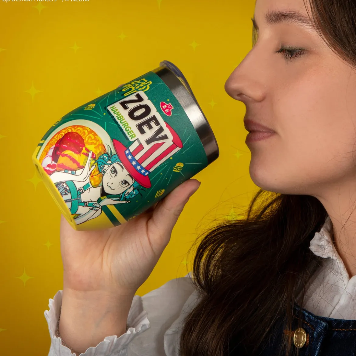 KPop Demon Hunters Reisebecher Zoey Hamburger