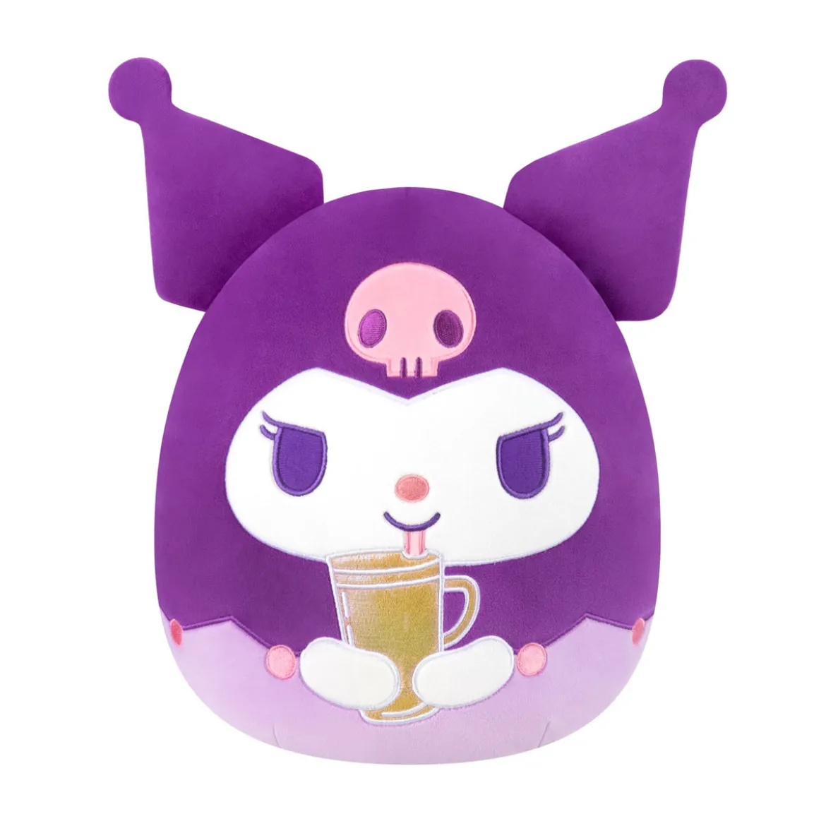 Kuromi mit Becher Squishmallows Plüsch Figur - Hello Kitty