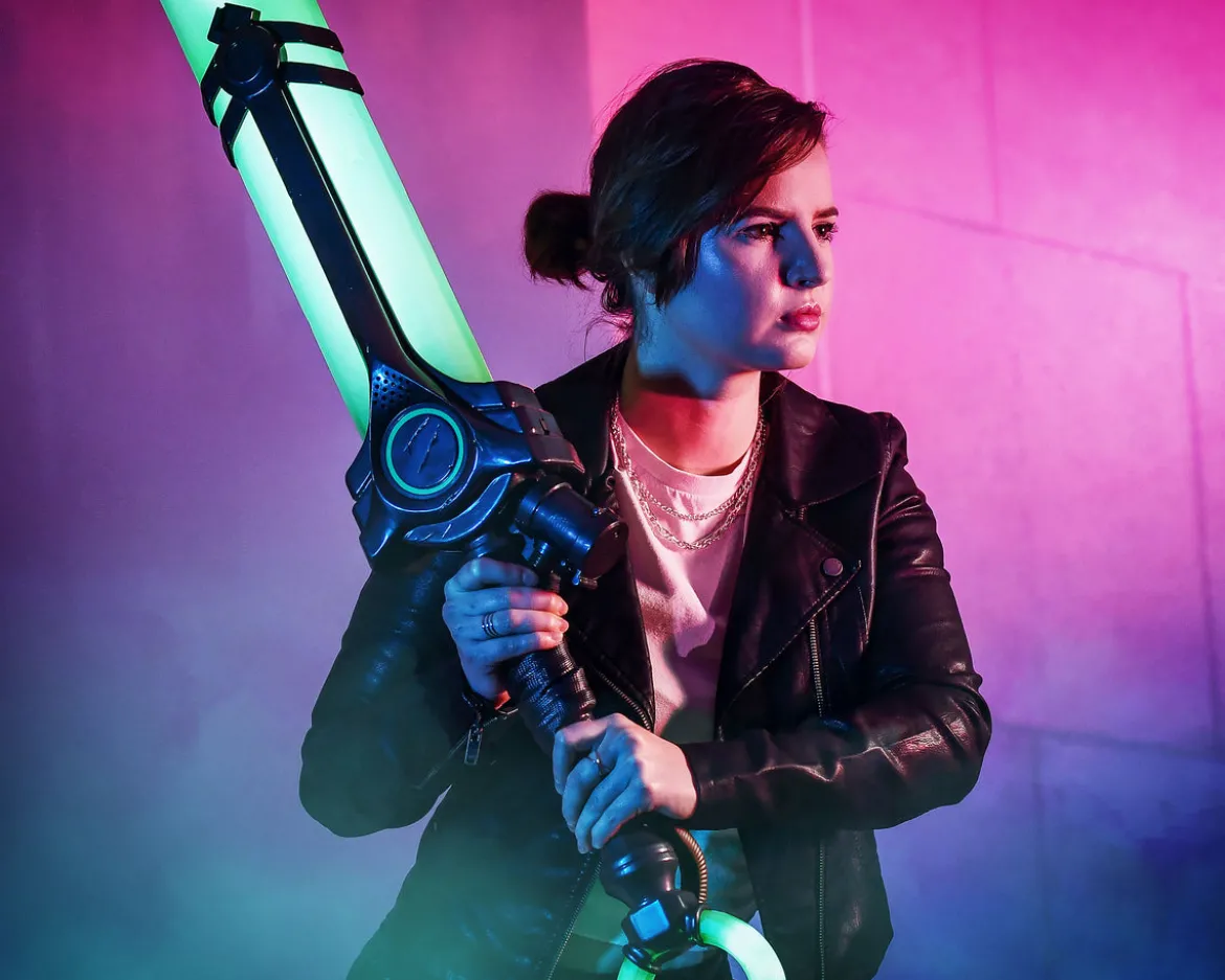 League of Legends - Ekkos Schwert mit Licht & Soundeffekten