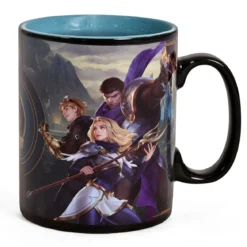 League of Legends - Team Blau vs Team Rot Thermoeffekt Tasse