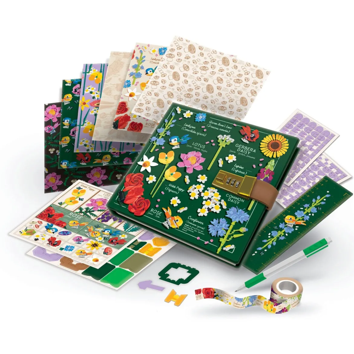 LEGO Tagebuch Set mit Schloss Botanicals