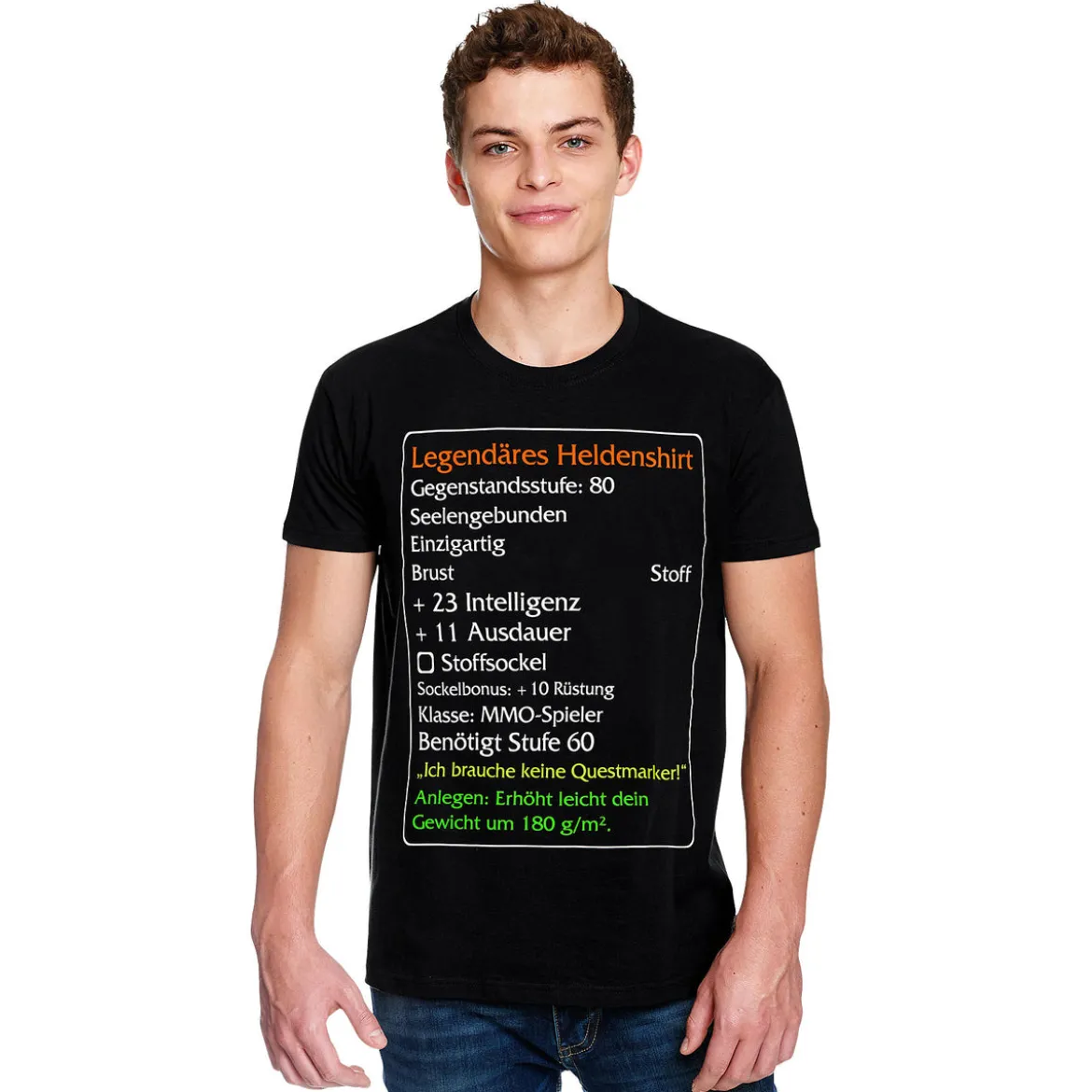 Level-60-Item Legendäres Helden Classic T-Shirt schwarz