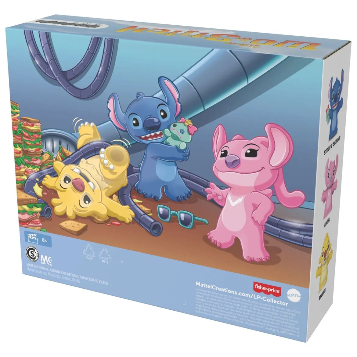 Lilo & Stitch Little People Collector Minifiguren 3er-Pack Stitch & The Cousins 7 cm