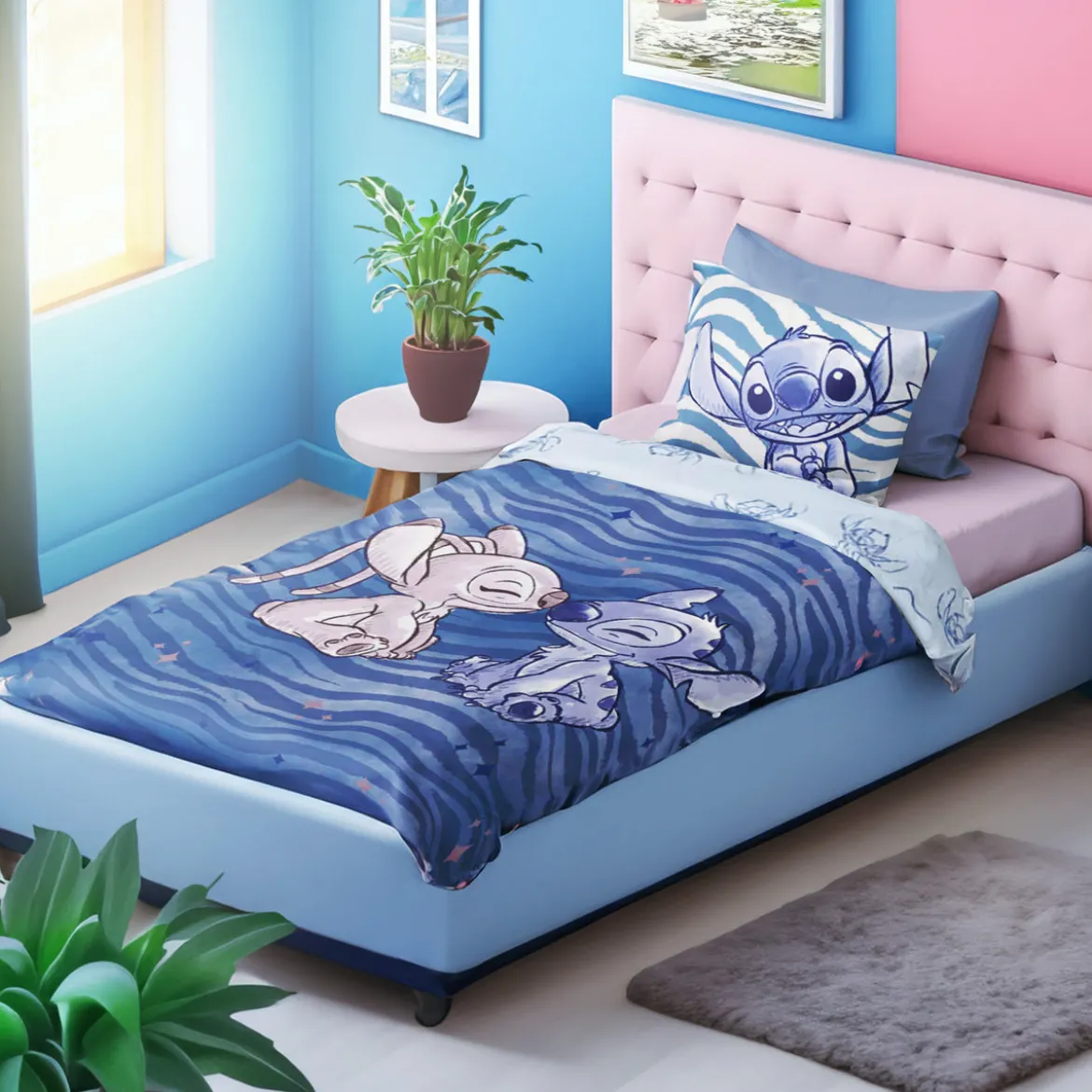 Lilo & Stitch - Angel & Stitch Wende-Bettwäsche