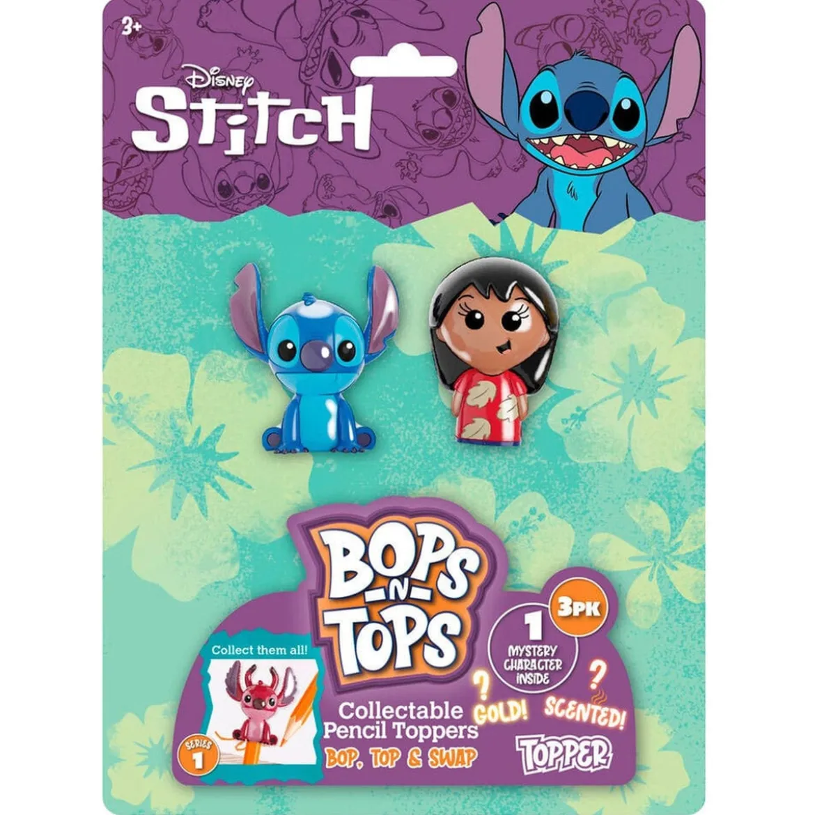 Lilo & Stitch Blister mit 3x Figuren für Stifte