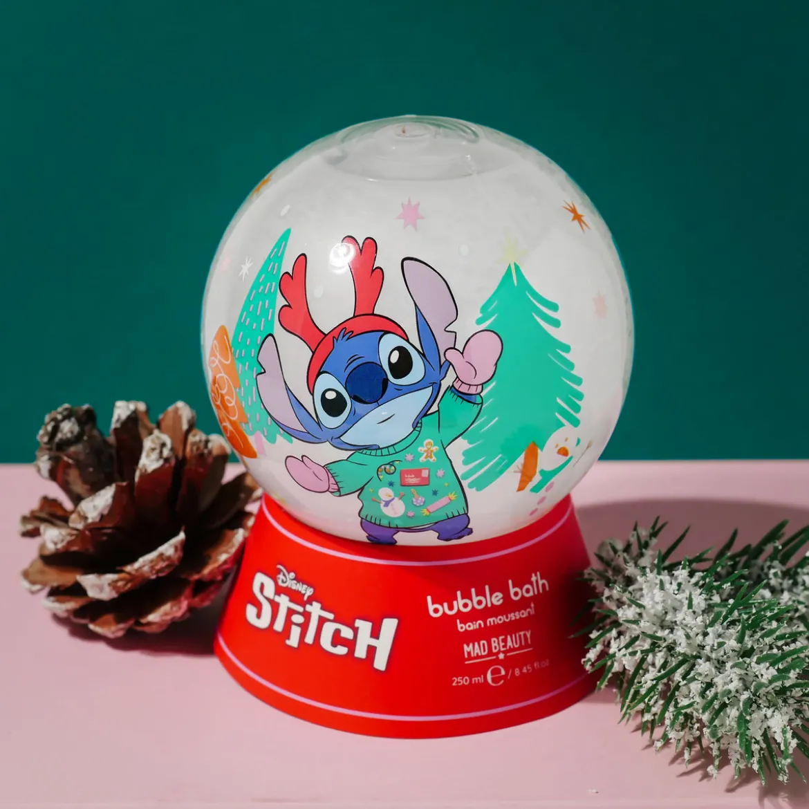 Lilo & Stitch - Christmas Schaumbad Schneekugel