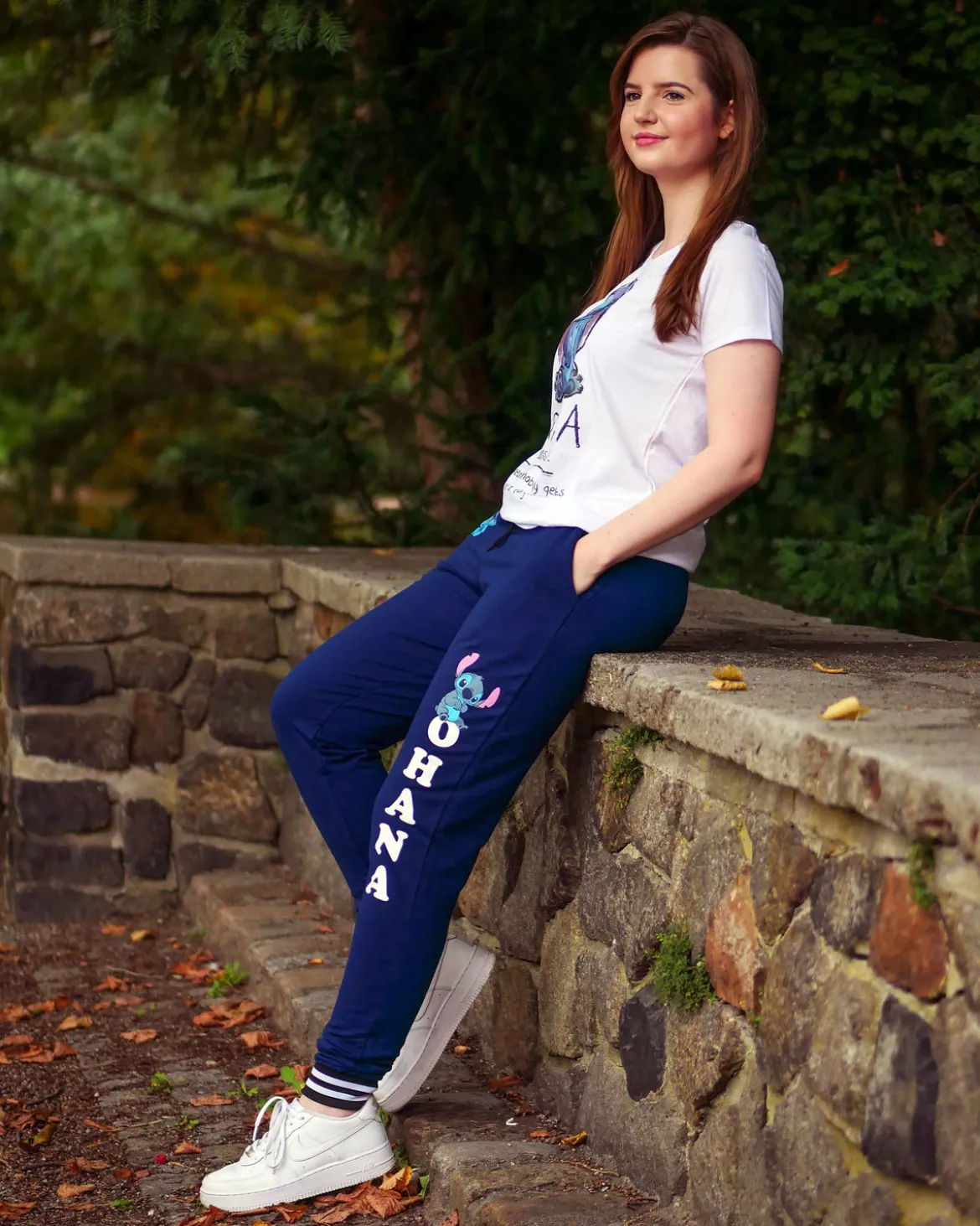 Lilo & Stitch - Ohana Sweathose Damen blau