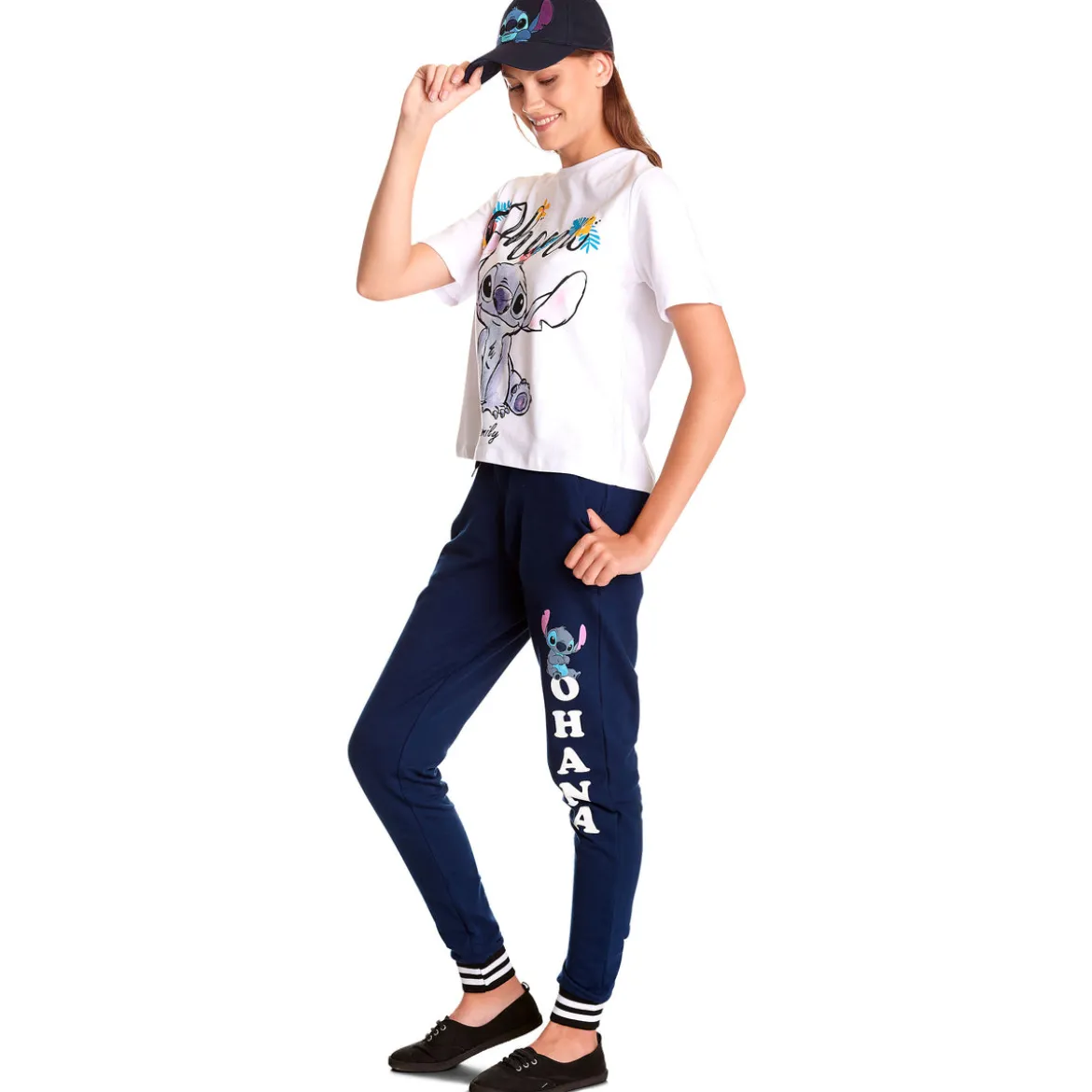 Lilo & Stitch - Ohana Sweathose Damen blau