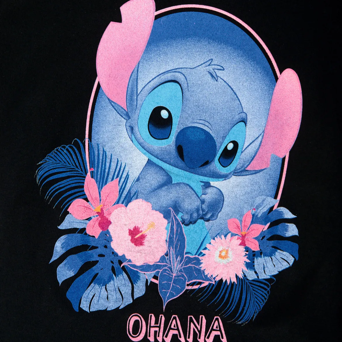 Lilo & Stitch - Ohana T-Shirt Damen schwarz