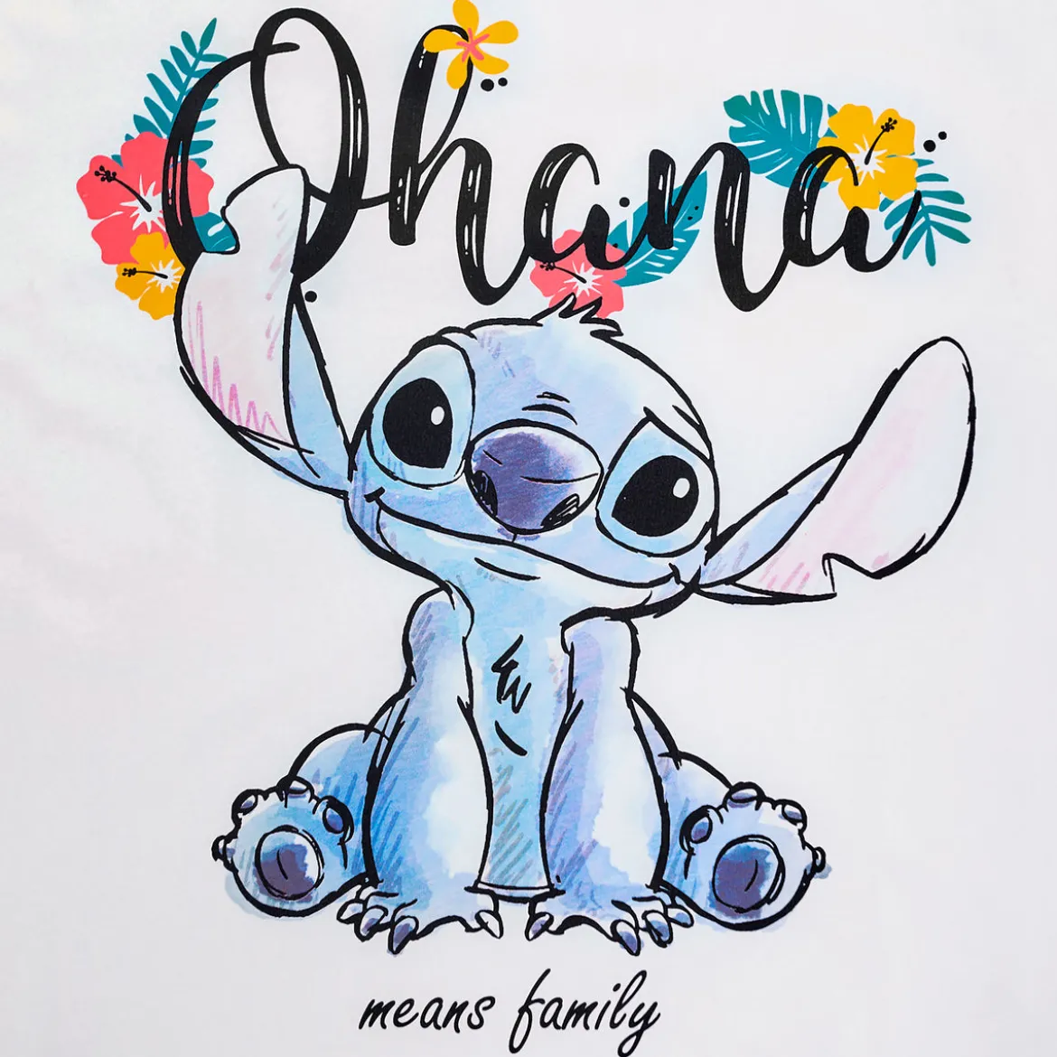 Lilo & Stitch - Ohana T-Shirt Damen weiß