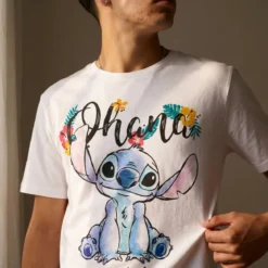 Lilo & Stitch - Ohana T-Shirt Damen weiß