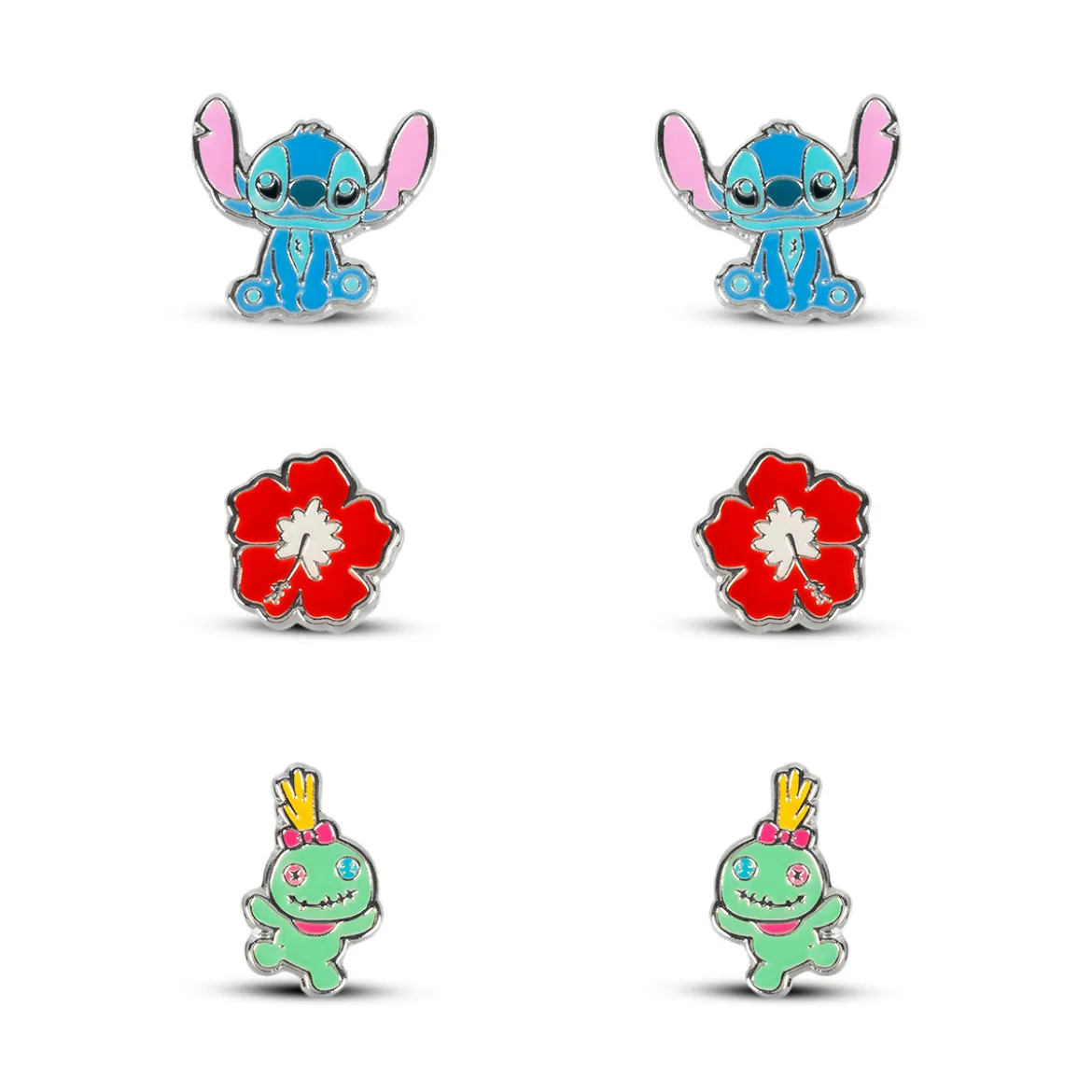 Lilo & Stitch - Ohrstecker 3er Set in Geschenkbox