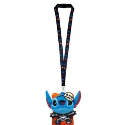 Lilo & Stitch Schlüsselband Stitch Skeleton mit Kartenhaltertasche