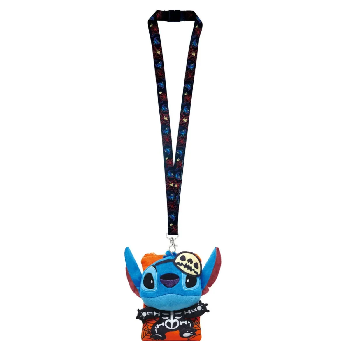 Lilo & Stitch Schlüsselband Stitch Skeleton mit Kartenhaltertasche