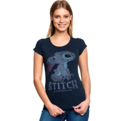 Lilo & Stitch - Stitch T-Shirt Damen blau