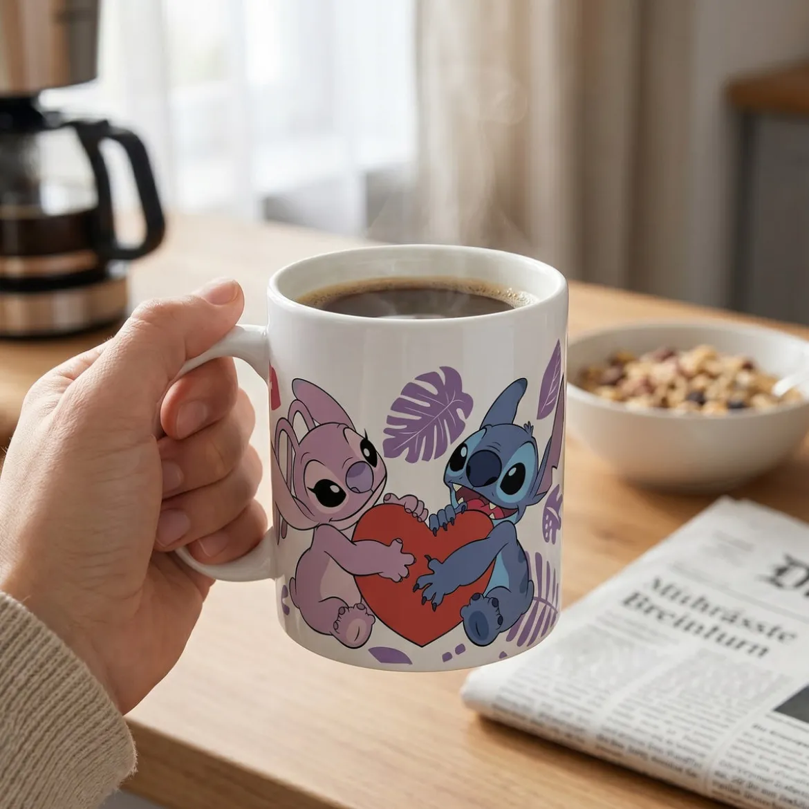 Lilo & Stitch Tasse Angel & Stitch Heart 325 ml